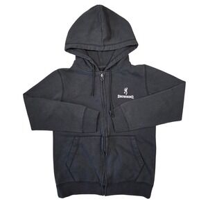 Browning For Her Womens M Black Pink Full Zip Hoodie Sweatshirt Outdoors Western